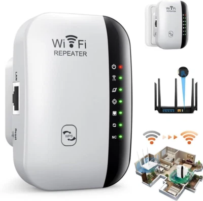 Wifi Extender, Wifi Range Extender, Wireless Internet Repeater, Long Range Ampli