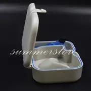 Dental Denture Storage Box Case With Mirror and Clean Brush Appliance Oral Care