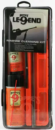 Hoppes Gun Cleaner Legend Cleaning Kit Plastic Box - .17 .22 Caliber Rifles #hpul17