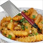 Stainless Steel Potato Dough Waves Crinkle Cutter Slicer Home Kitchen Vegetable Chip Blade Knife Cooking Tools