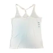Old Navy Tank Top Women's Medium White Casual Athletic Work Out Cotton Modal