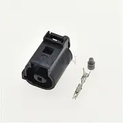 1 Set 1 Pin Automobile Oil Pressure Sensor Connector 1.5mm Female Horn Plug Socket for 1J0973701 1J0973081 1J0973701A(1 x B Type Set)