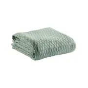 Gosford Super King Bed Blanket 100% Cotton Sage Home Bedding