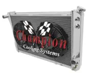 AL 2 Row 1" Tubes Radiator W/ 2 12" Fans for 1982 - 1992 Chevrolet Camaro #AE951 (for: Chevrolet)