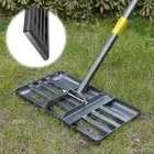 TAILERNRUYE Lawn Leveling Rake, Heavy Duty 17"x10" with 6FT Adjustable Handle