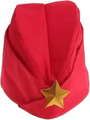 [WATIIFUFU] Berets Hat Sailor Dance Hat Stage Russian Costumes Berets Cap Pirate Soviet Boat Men Decorations Performance Yacht Pilotka The Outfit Apparel Red