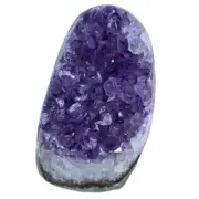 Large Natural Amethyst Geode Quartz Crystal Cluster Cut Base Specimen Reiki Gift