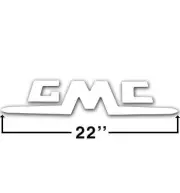 1955-62 Tailgate Letters - White - GMC - Stepside for GMC Truck