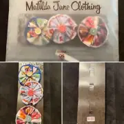 NEW NIB Matilda Jane Amulet Floral Clips 3 Pack Once Upon A Time Fall 2016 OS
