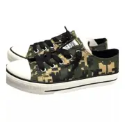 WeeStep Original Sneakers/Shoes Canvas Low Cut Top Lace Up Flat Camouflage SZ 2