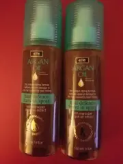 2 PACK ELITE ESSENTIALS ARGAN OIL HEAT DEFENSE LEAVE IN SPRAY 150 ML EACH