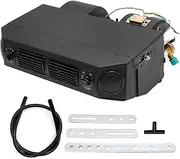 Saihisday BEU-404-100 AUTO A/C Air Conditioning Evaporator Assembly Kit 2 Vents 3 Speed 12V Electrical Thermostat 4Max Air Volume 600 CFM, Under-Dash A/C Heating Cooling Unit for Car Truck