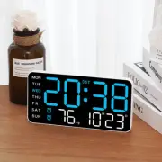Large Digital Big Jumbo LED Wall Desk Clock Display With Temperature Calendar