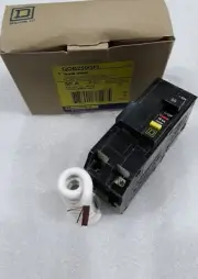 QOB250GFI Square D Circuit Breaker And Ground Fault 50 Amp 2 Pole 240V NEW!