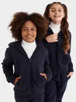 School Assembly School Jacket Sherpa Lined Hood, Navy Blue, Size 14