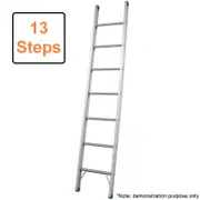 Indalex 13 Step Single Aluminium Ladder 4.3m 10kg