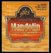 A240 Phosphor Bronze Mandolin Strings, Loop End, Ultra Light (9-32)