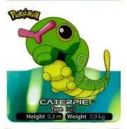 POKEMON LAMINCARD EDIBAS, CATERPIE, CARD # 10 OF 150, YEAR 2006