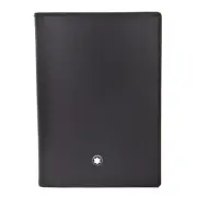 Men card wallet Montblanc Meisterstück 11987 checkbook billfold in black leather
