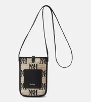 [Max Mara] Max Mara Phony leather-trimmed canvas phone pouch One Size multicoloured