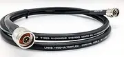 Times Microwave LMR-400 Coaxial Cable HAM Radio Jumper - 3FT - N Male to N Male - by Cable Assemblies Now (3 FEET)