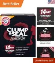 Clump & Seal Platinum Multi-Cat Complete Odor Sealing Clumping Cat Litter wit...