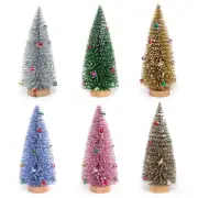 Mini Christmas Tree Small Xmas Pine Trees Party Tabletop Desktop Home Art Decors