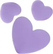 3pcs Box Charging Cable Accessories Heart Flat Back Charms Cable Protector Heart Patch Data Lines Case Heart Decal Data Lines Protector Charm Charger Case Decal Lavender Resin