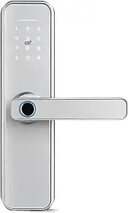 Smart Lock, Tuya Biometric Fingerprint Smart Door Locker Hotel Keyless Entry Home Handle App Unlock Digital Intelligent Lock,for Bedroom Hotel Office Apartment(5572) FANDIAO