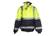 Hi-Vis Fleece Pilot Jacket with Reflective Tape [Size: 3XL]