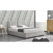 Rebecca Light Fabric Gas Lift Grey Queen