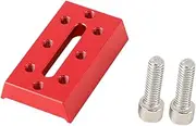 Vsenkes Block Pad Photography Ring Horizontal Pad Professional Telescope Accessories Plate Increase Height for Telescope Guiding Ring, Red