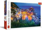 Trefl Jigsaw Puzzle 2000 Pieces Tiles "Vernazza at Dusk"