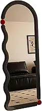 Full Length Mirror,Floor Long Mirror,Free Standing Oversized Floor Standing Mirror,Wave Shape Mirror,for Dressing Room Bedroom(150 X 50cm)