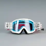 RIP N ROLL HYBRID FULLY LOADED Roll off GOGGLES MOTOCROSS ENDURO White