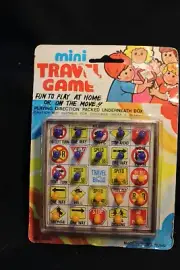 Vintage GAME- Mini travel BINGO - 4" x4" - In original unopened Package