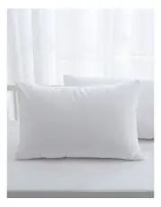 [Dreamaker] Bamboo Cotton Jersey Cot Waterproof Pillow Protector 2 Pack in White