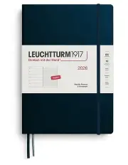 [LEUCHTTURM1917] Weekly Planner Notebook Composition B5 2026 in Deep Sea