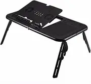 Folding Laptop Desk Adjustable Computer Table Stand Foldable Table Cooling Fan Tray for Bed Sofa Notebook for Computer Table Efficency