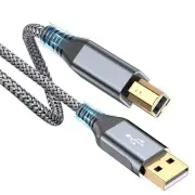 sweguard Printer Cable 20ft, USB Printer Cord USB 2.0 Type A Male to B Male