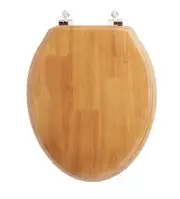 New Light Oak Luxury Toilet Seat With Standard Hinges by Signature Hardware