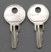 set of 2 replacement keys cut to your Bauer T-Handle key code PRM501 - PRM550