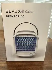 Blaux Classic Desktop AC Air Cooler+Humidifier White+Black Handle+Mood Light