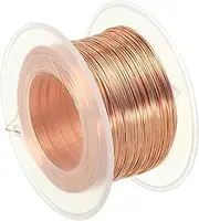 uxcell 282.15 Feet Solid Bare Copper Wire,24 Gauge 99.96% Pure Copper Wire 0.5mm Soft Beading Wire Metal Plant Stem Ties for Jewelry Craft (86m)