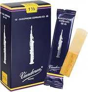 Vandoren Soprano saxophone Traditional Reeds Box of 10, Strength 1.5