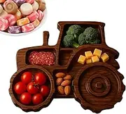 Charcuterie Board - Multi-Compartment Layout Charcuterie Tray | Innovative Dense Surfaces Serving Platter | Cheese Board for Serving Meat, Fruit, Bread, Vegetables, and Snacks