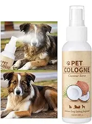 Zetqhuu Perfume for Dogs, 100ml Kitten Deodorizing Spray, Portable Cat Deodorizer Perfume, Long Lasting Puppy Deodorizing Cologne for Outdoor