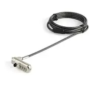 StarTech 6.5' Laptop Cable Lock - Nano Slot Security Combination Lock