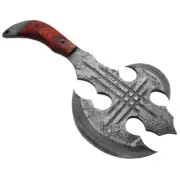 19" Handmade Viking Axe, Fully Functional Dmascuss Steel Gift-Axe double head