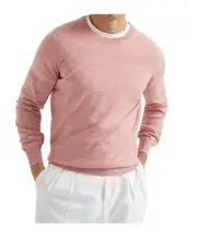 Brunello Cucinelli Crewneck Knitted Jumper IT52,IT54,IT46 Grapefruit pink